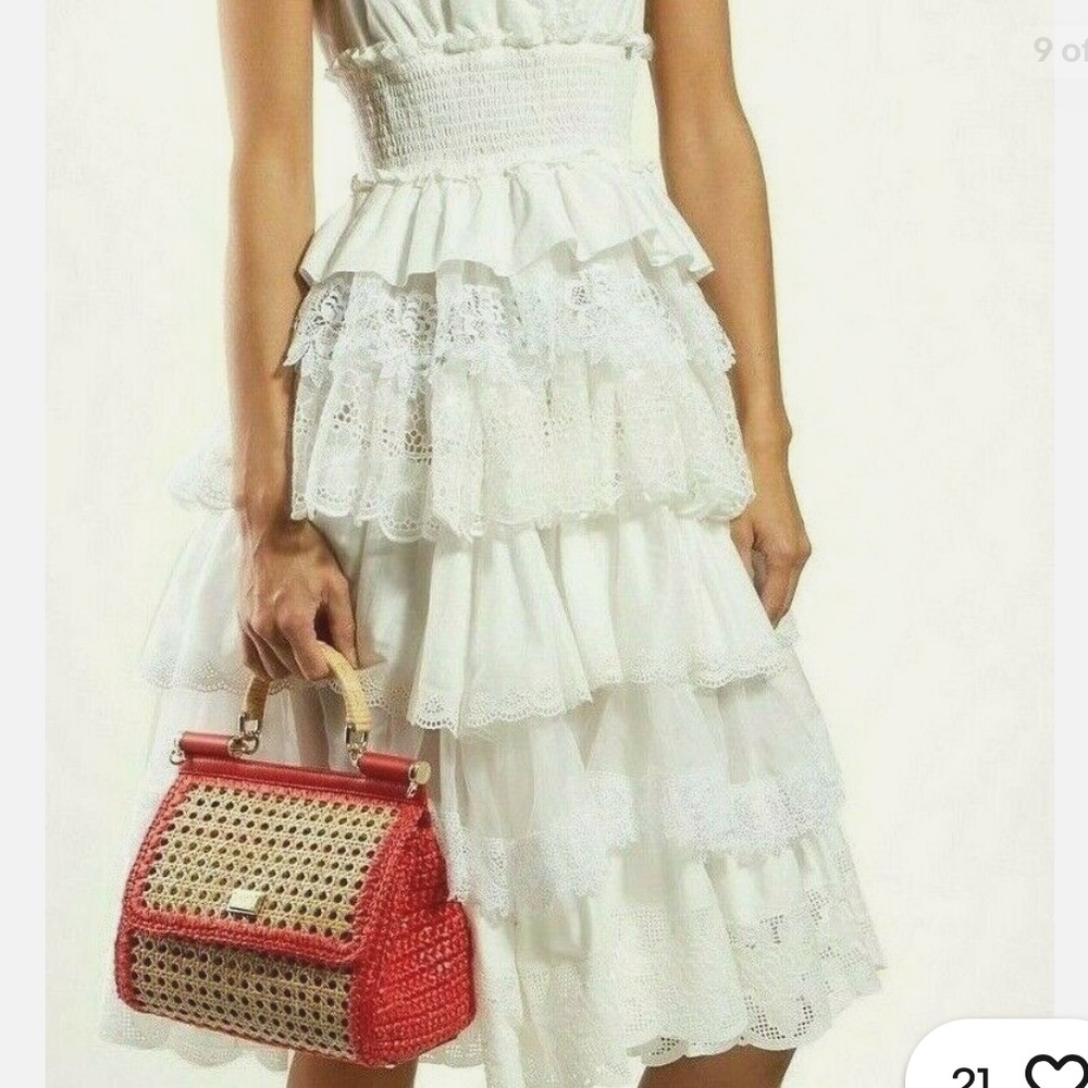 Rare Dolce & Gabbana Raffia Wicker Sicily Bag